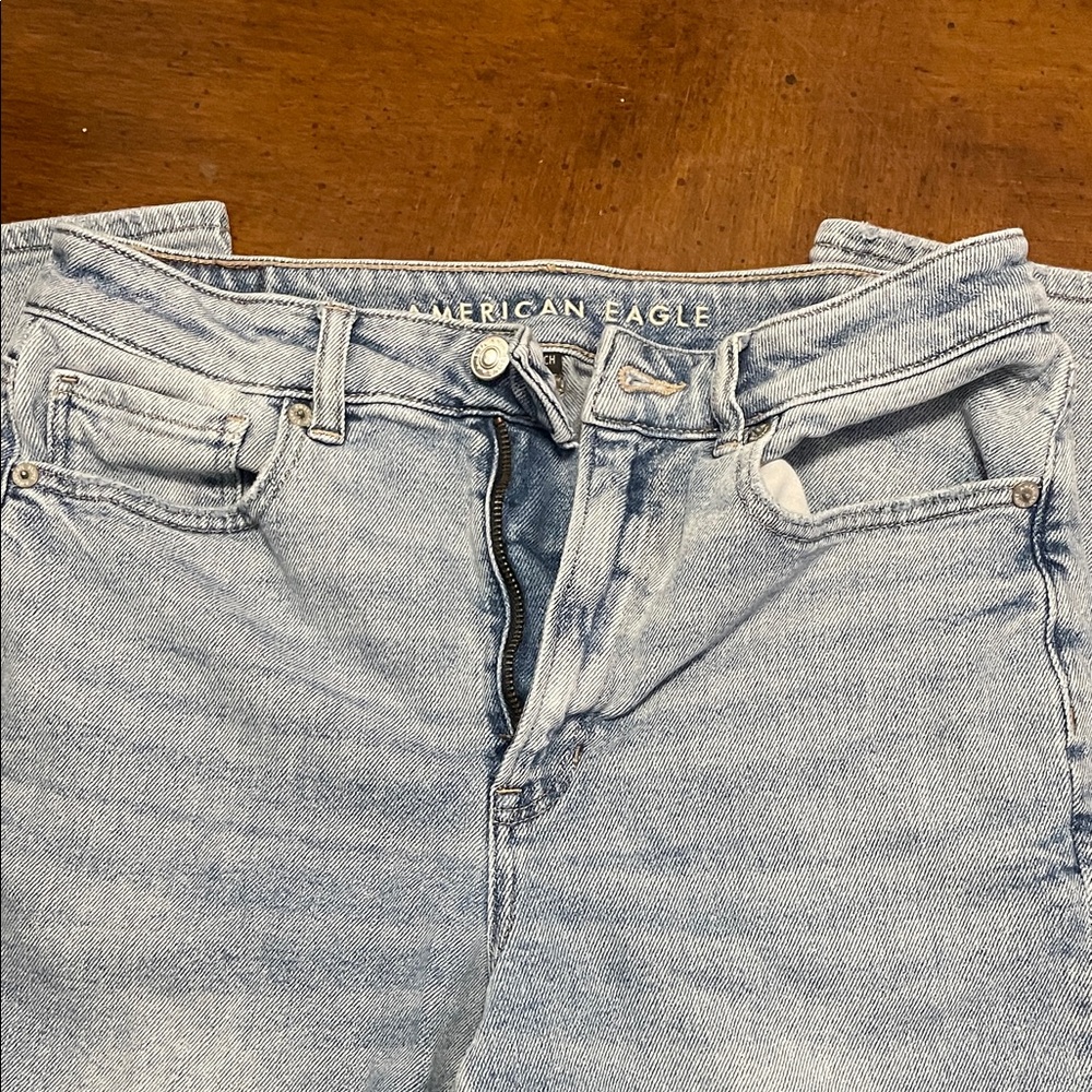 American Eagle Outfitters Light Blue Straight Leg Jeans